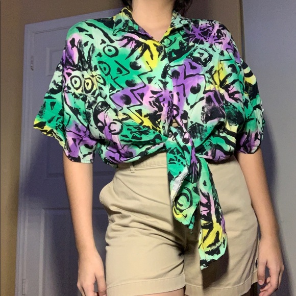 Tops - Vintage Button Up Shirt